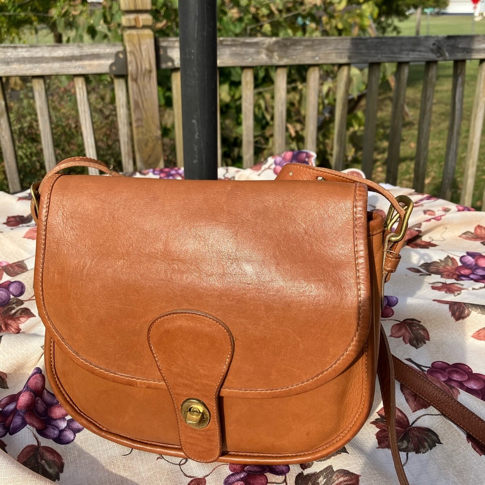 Coach Saddlery Bag 9535 Tan Leather NYC